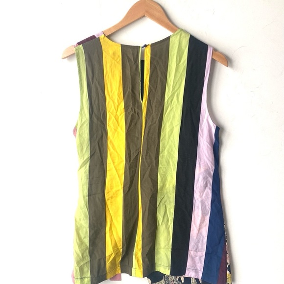 (A10) Diane von Furstenberg Sedona Sleeveless Tie-Front Silk Top Size M, GUC - Picture 10 of 12